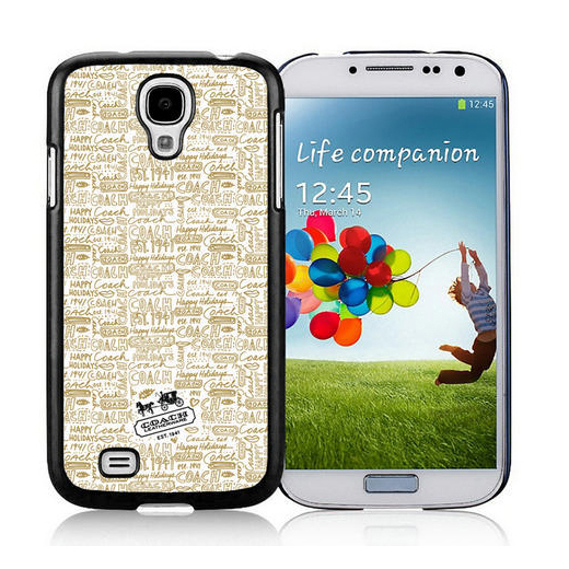 Coach Fashion Logo Khaki Samsung Galaxy S4 9500 AUU | Women